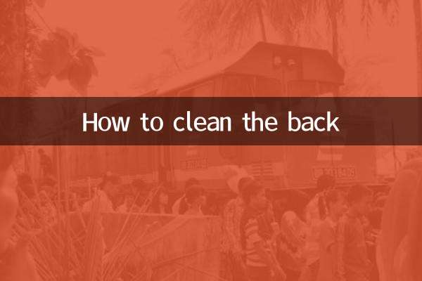 Come pulire la schiena