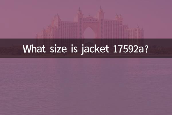 Che taglia è la giacca 17592a?