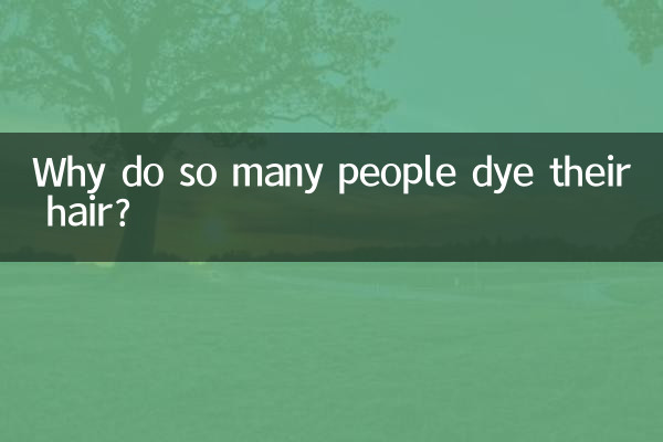 Por que tantas pessoas pintam os cabelos?
