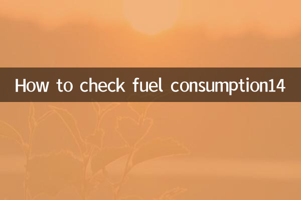 Comment vérifier la consommation de carburant14