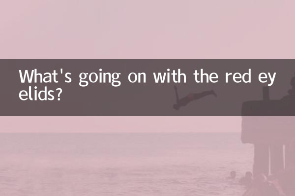 Que se passe-t-il avec les paupières rouges ?