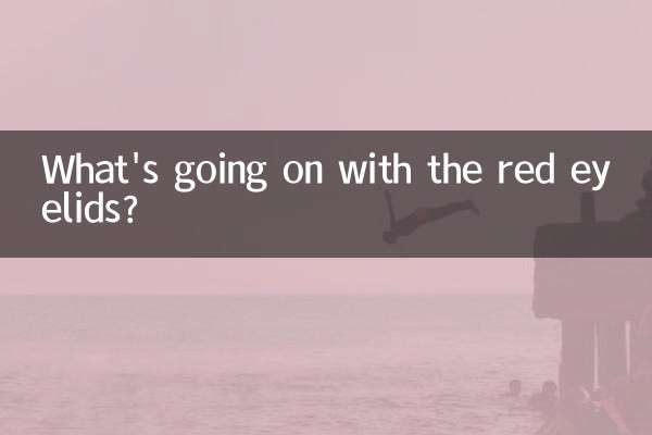 Que se passe-t-il avec les paupières rouges ?