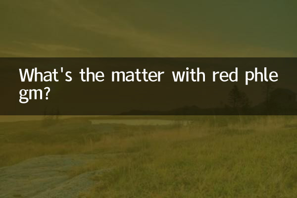 Quel est le problème avec les mucosités rouges ?