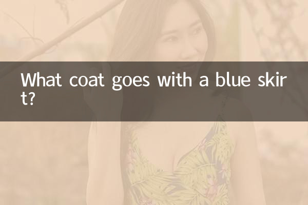 نیلے رنگ کے اسکرٹ کے ساتھ کون سا کوٹ جاتا ہے؟