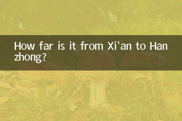 How far is it from Xi'an to Hanzhong?