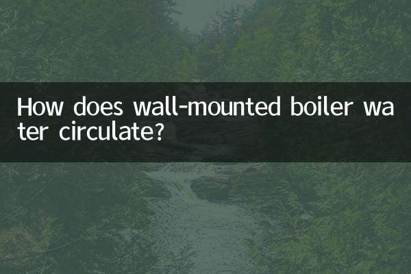 How does wall-mounted boiler water circulate?