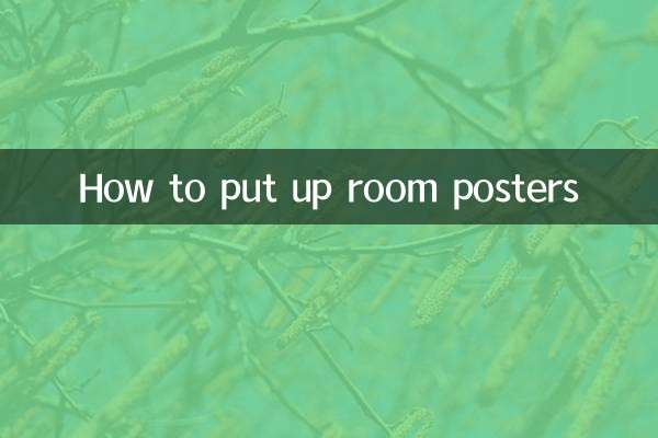 How to put up room posters