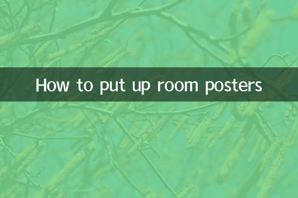 How to put up room posters