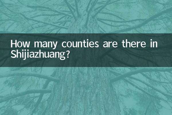 ¿Cuántos condados hay en Shijiazhuang?