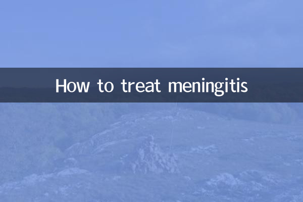 Wie behandelt man Meningitis?