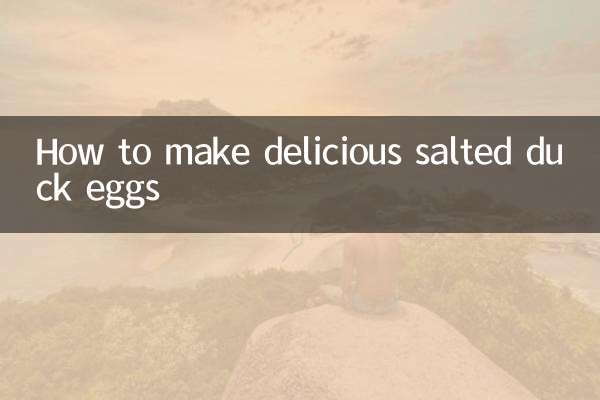 How to make delicious salted duck eggs