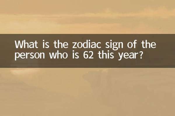 ¿Cuál es el signo zodiacal de la persona que cumple 62 años este año?