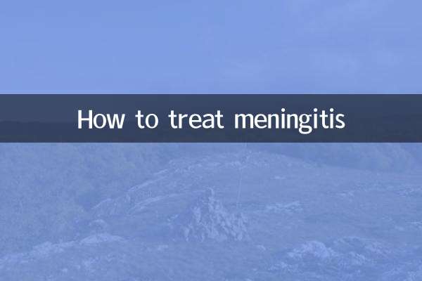 Wie behandelt man Meningitis?