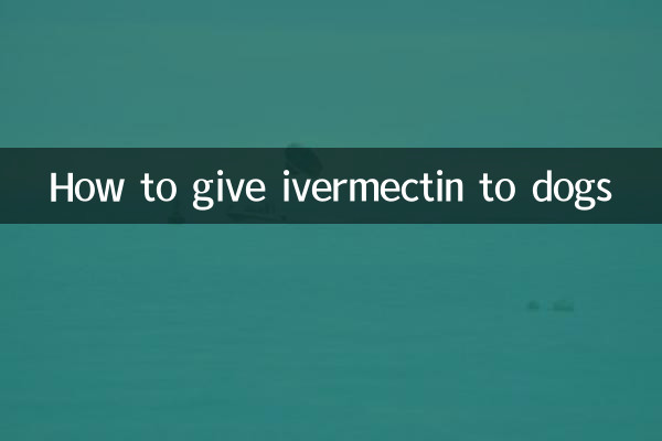 Cómo dar ivermectina a perros