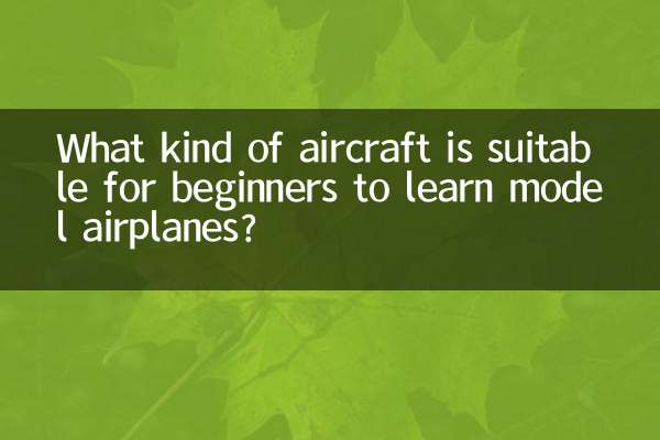 ¿Qué tipo de avión es adecuado para que los principiantes aprendan a modelar aviones?