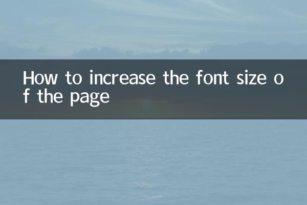 पेज का फॉन्ट साइज कैसे बढ़ाएं