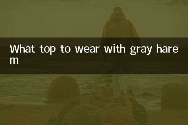 Quale top indossare con l'harem grigio