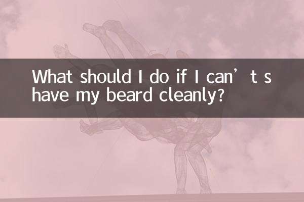 Que dois-je faire si je ne parviens pas à me raser proprement la barbe ?