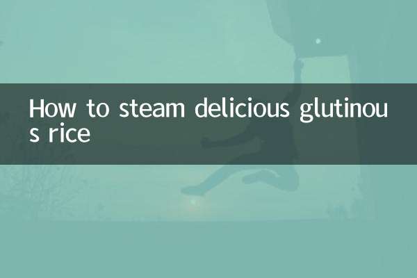 Come cuocere al vapore un delizioso riso glutinoso