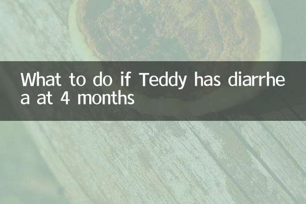 ماذا تفعل إذا أصيب تيدي بالإسهال في عمر 4 أشهر