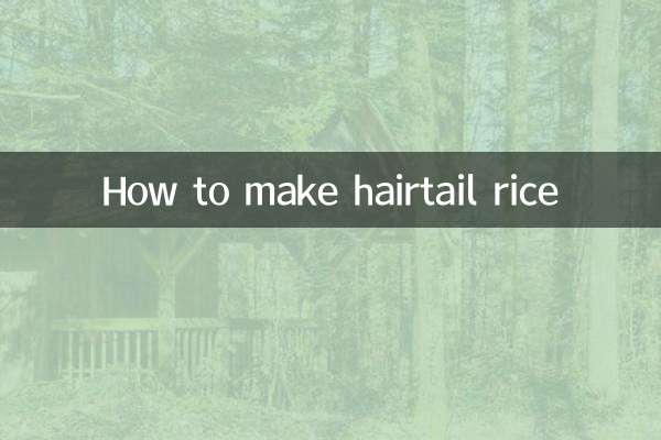 طرز تهیه برنج دم مو