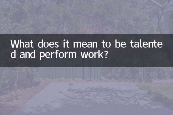 प्रतिभाशाली होने और कार्य करने का क्या मतलब है?