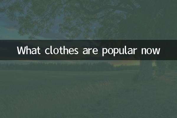 What clothes are popular now