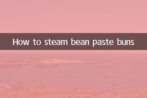 So dämpfen Sie Bohnenpastenbrötchen