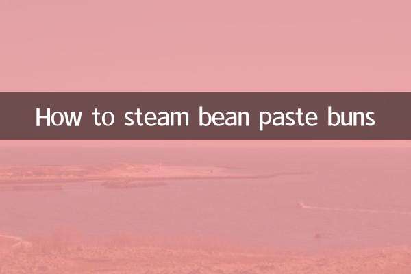 So dämpfen Sie Bohnenpastenbrötchen