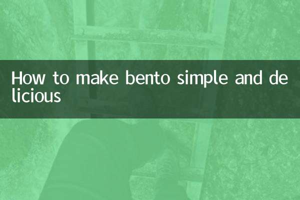 How to make bento simple and delicious