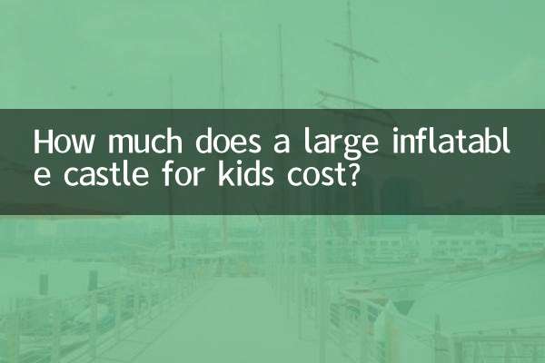 Quanto custa um grande castelo inflável para crianças?