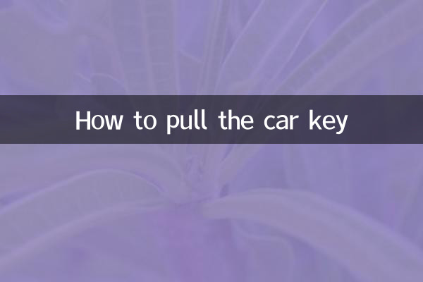 車のキーを引く方法