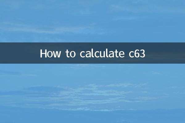 How to calculate c63