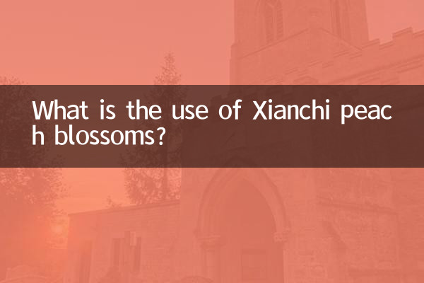 A quoi servent les fleurs de pêcher de Xianchi ?