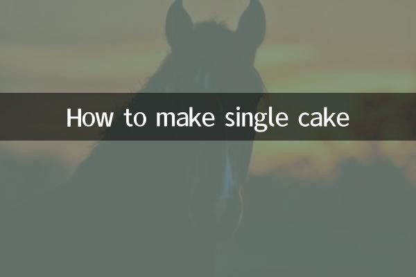 How to make single cake