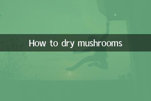 Come seccare i funghi