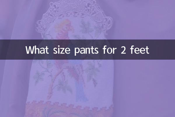 Che taglia di pantaloni per 2 piedi