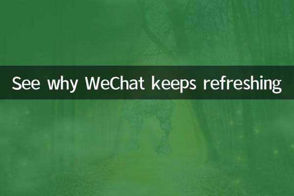 देखें कि WeChat ताज़ा क्यों रहता है