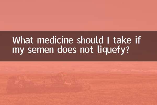 Quale medicinale dovrei prendere se il mio sperma non si liquefa?