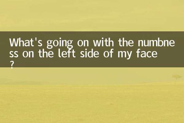 Was ist mit dem Taubheitsgefühl auf der linken Seite meines Gesichts los?