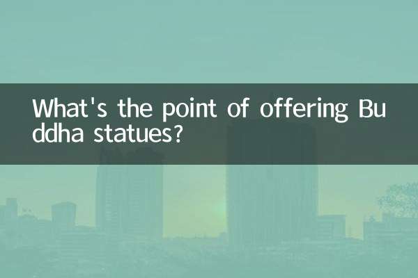 Qual è lo scopo di offrire statue di Buddha?