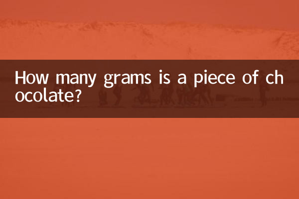 Wie viel Gramm hat ein Stück Schokolade?