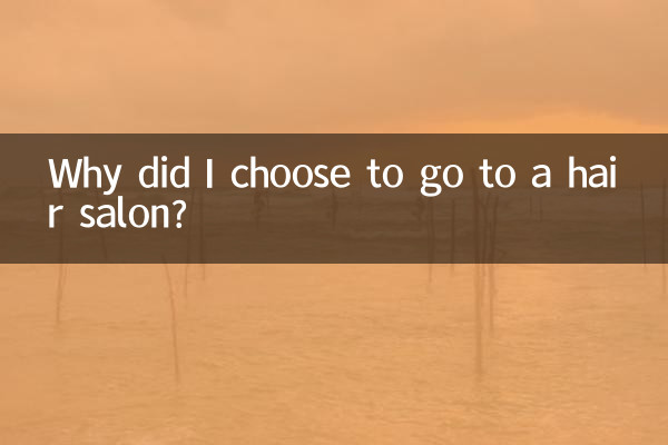 میں نے ہیئر سیلون جانے کا انتخاب کیوں کیا؟