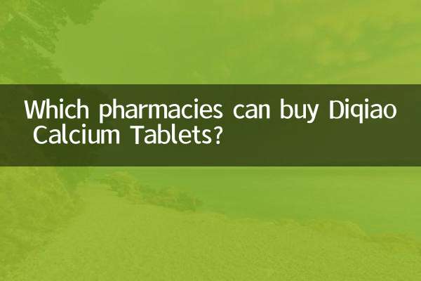 어느 약국에서 Diqiao Calcium Tablet을 구입할 수 있나요?