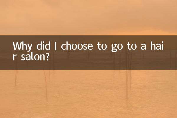 میں نے ہیئر سیلون جانے کا انتخاب کیوں کیا؟