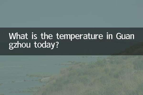 गुआंगज़ौ में आज तापमान क्या है?