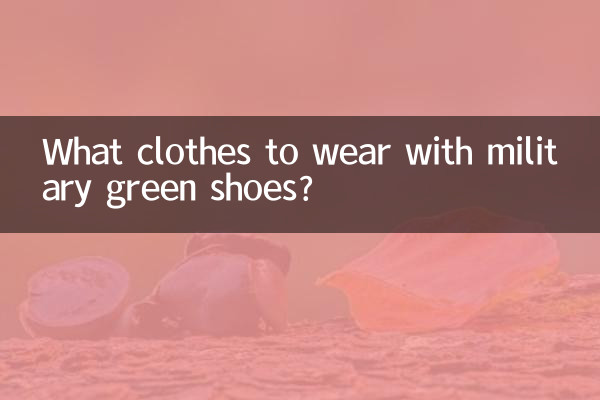 Quali vestiti indossare con le scarpe verde militare?