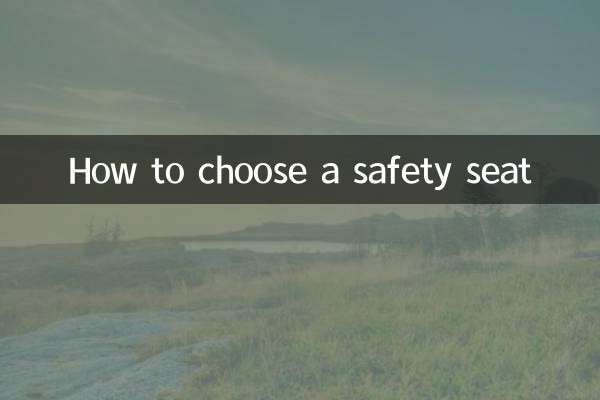 Como escolher um assento de segurança