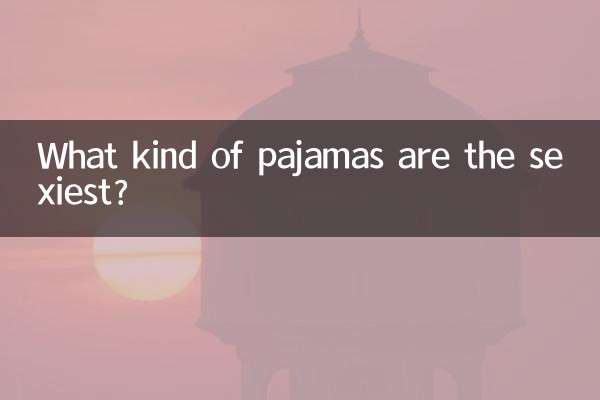 Che tipo di pigiami sono i più sexy?