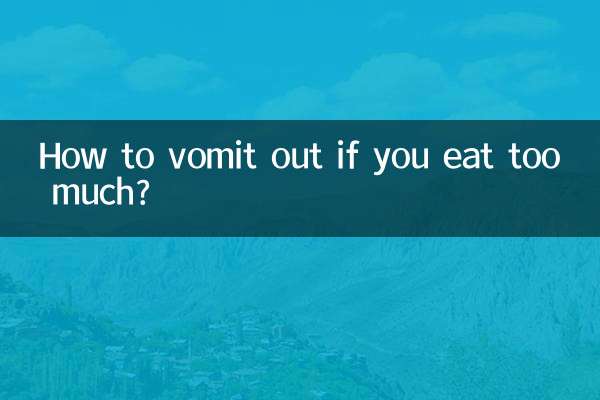 Wie kann man sich übergeben, wenn man zu viel isst?